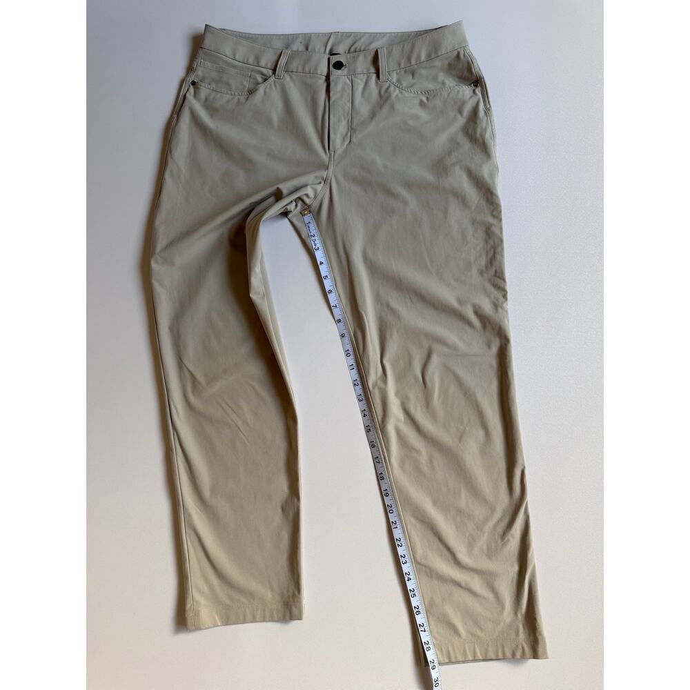 Lululemon Men's Raw Linen ABC Classic-Fit 5 Pocket Pants Size 35X29 - Picture 12 of 15